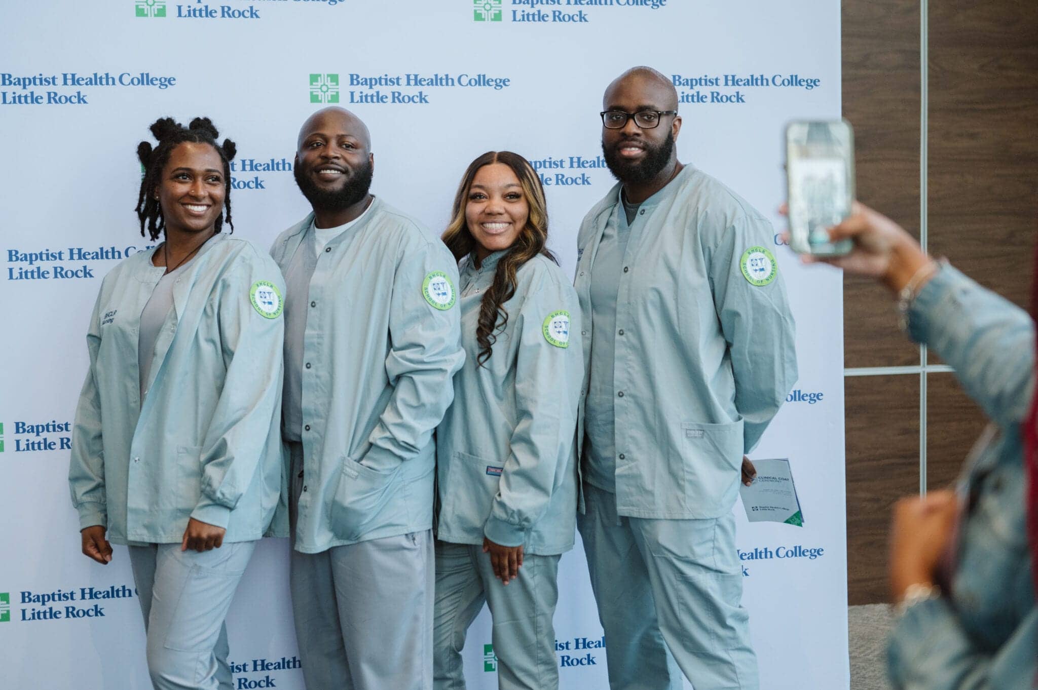 Nursing students posing for a picture