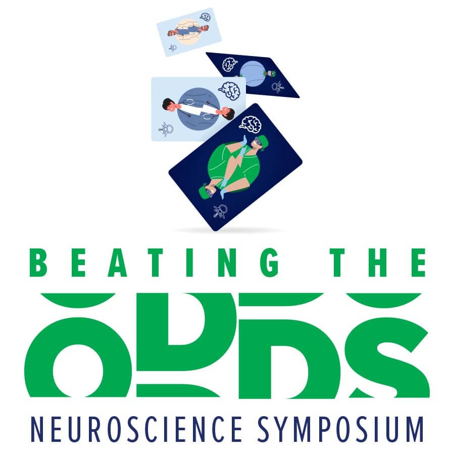 Neuroscience Symposium logo, themed Beating the Odds